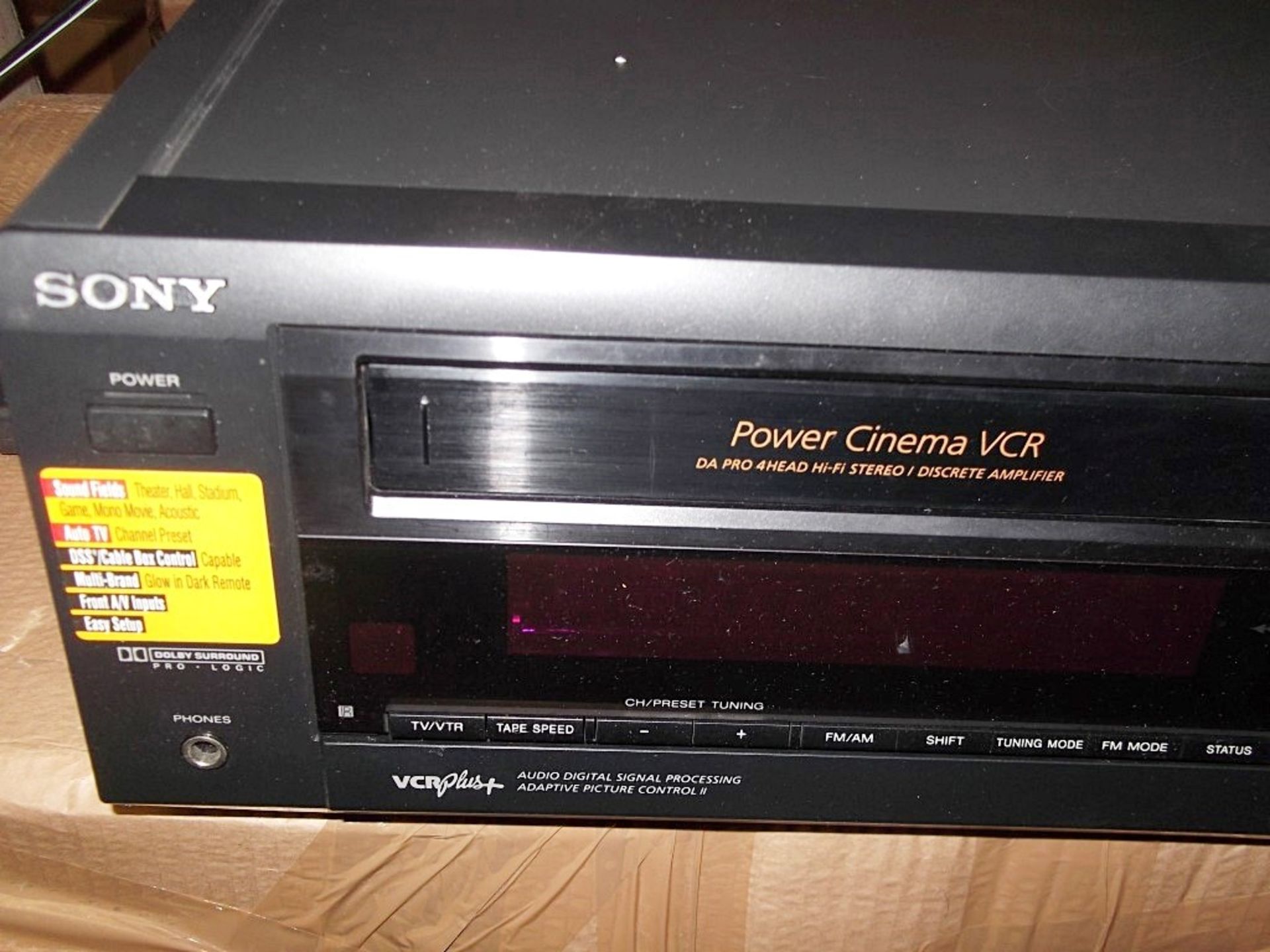1 x Sony SLV-AV100 - Combination Amplifier, Receiver & VHS - Boxed With Remote - Working Condition - - Image 3 of 8
