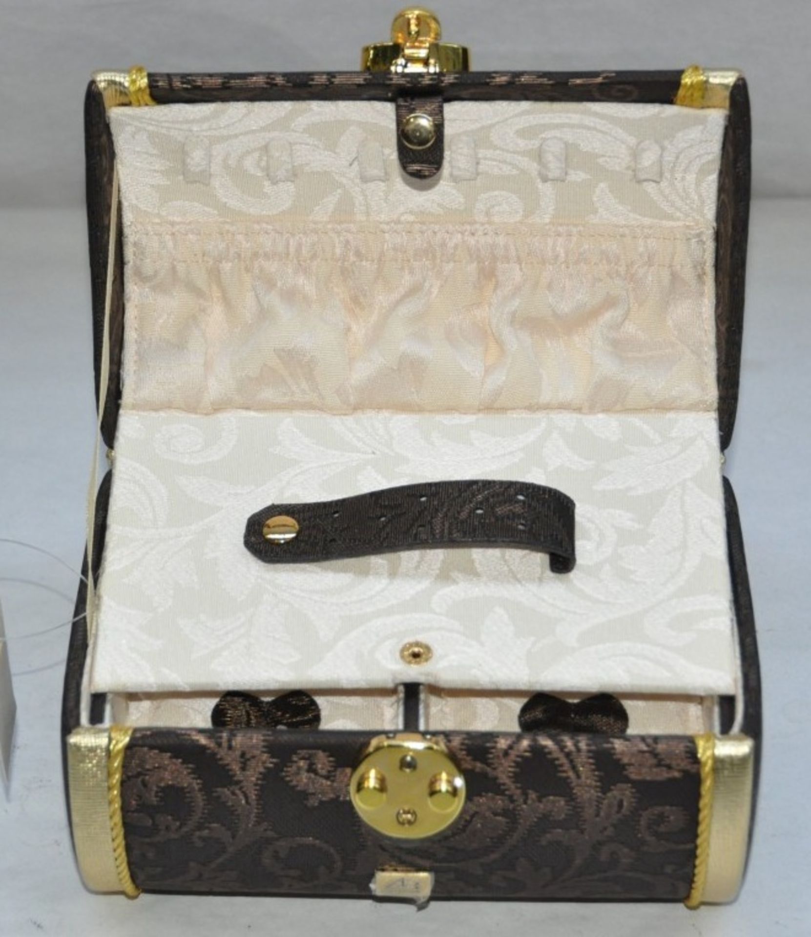 1 x "AB Collezioni" Italian Luxury Travelling Jewellery Box (34234M) - Ref LT065 – Lockable, With - Image 3 of 5