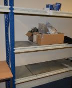 1 x Selection of Stow Storage Shelving - Includes 3 Uprights, 12 Crossbeams and Selection of Heavy