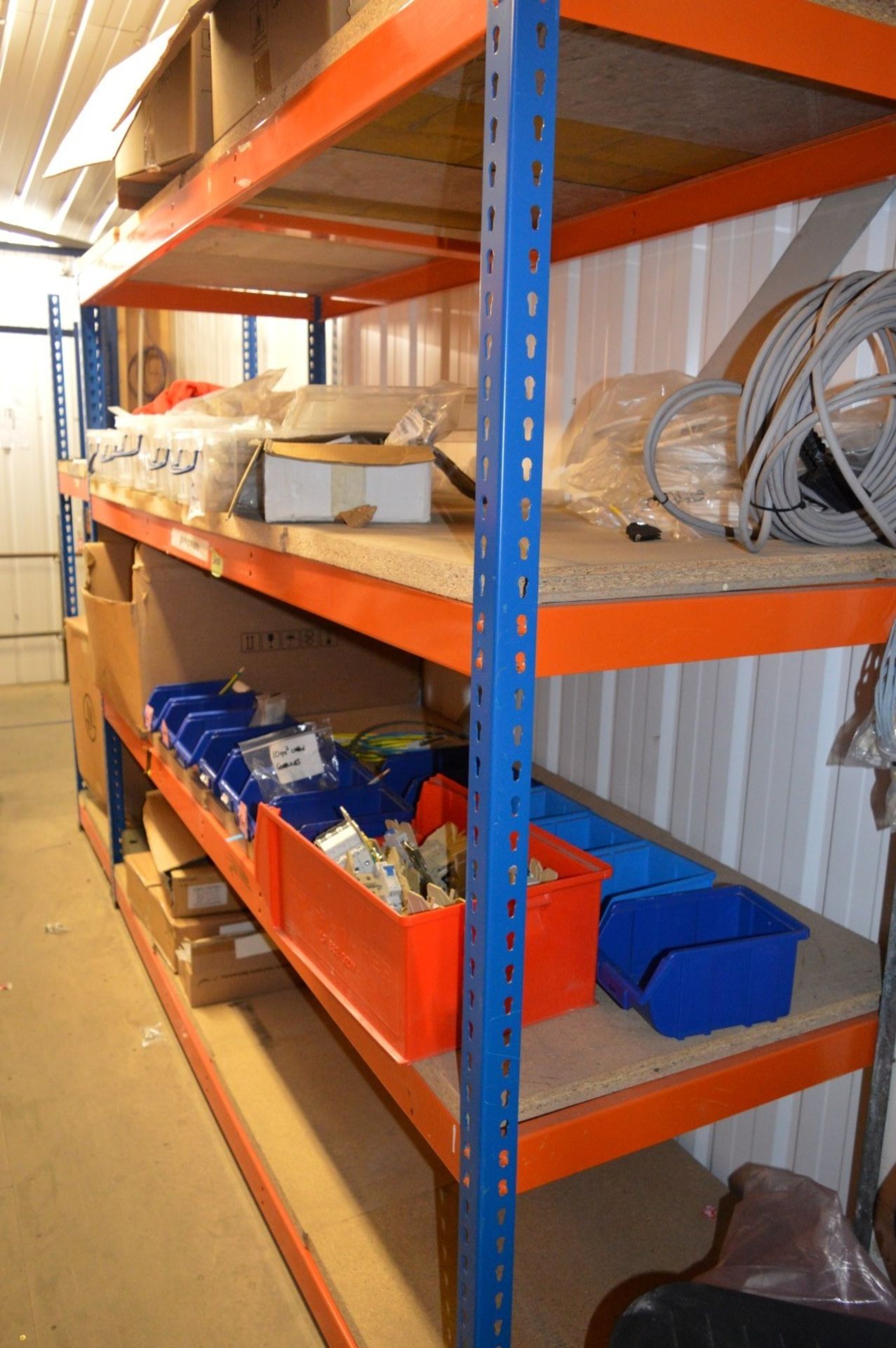 3 x Bays of Heavy Duty Rivet Storage Racking - Blue & Orange - Excellent Business Shelving - Image 3 of 5