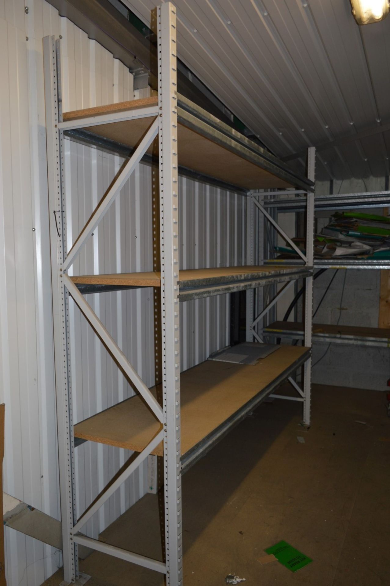 1 x Large Quantity of Heavy Duty Rivet Storage Racking - Grey Finish - Includes 6 Uprights and 18 - Image 3 of 8