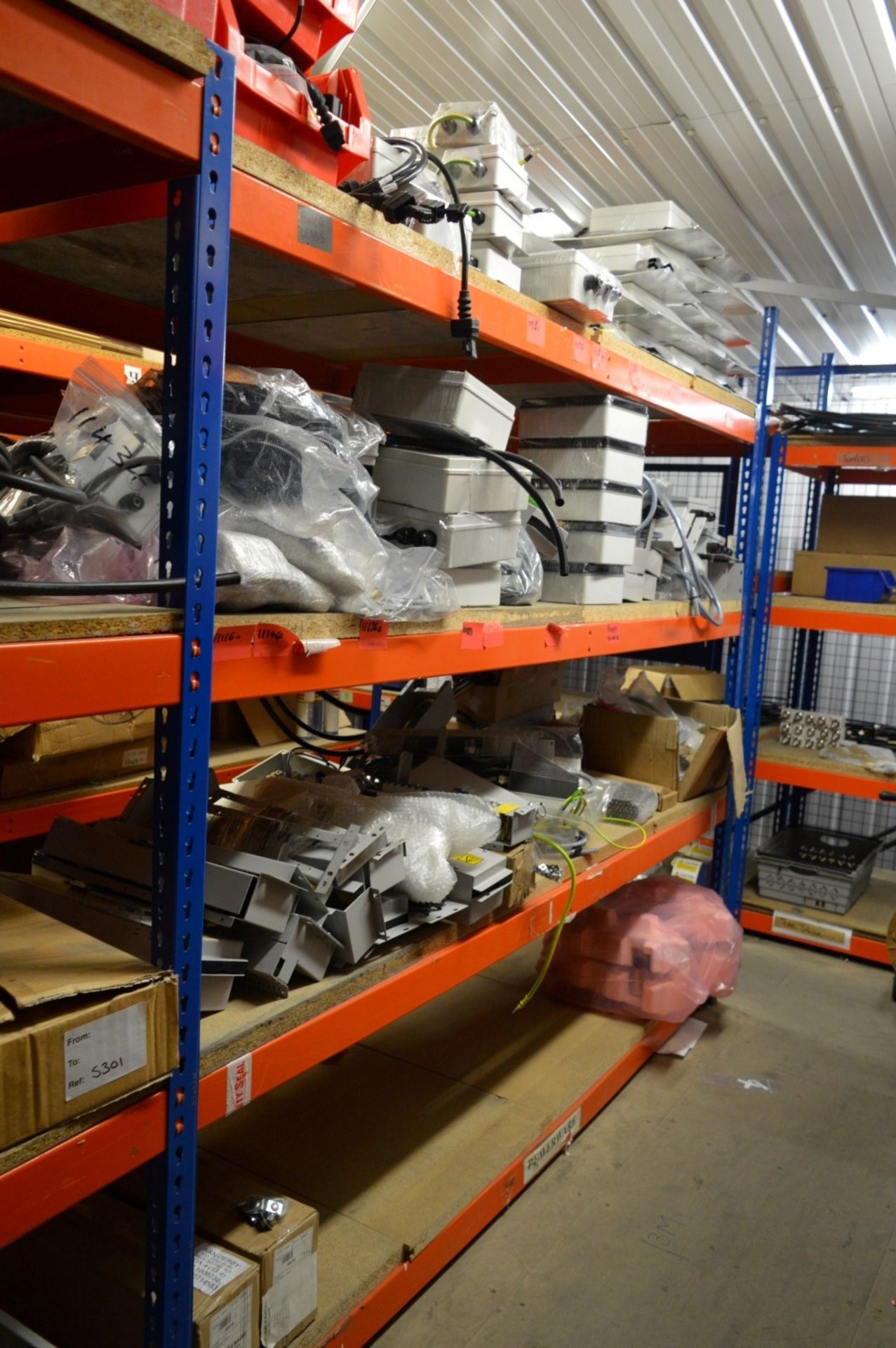 3 x Bays of Heavy Duty Rivet Storage Racking - Blue & Orange - Excellent Business Shelving - Image 2 of 5