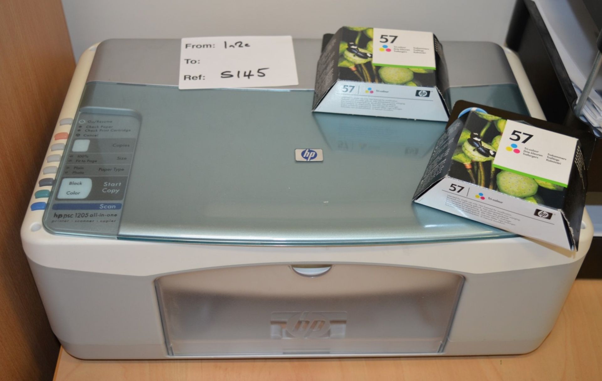 1 x HP Officejet PSC1205 All In One Multifunction Colour Inkjet Printer - Scan Copy and Print -