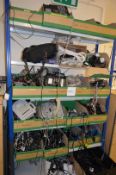 1 x Storage Shelving Unit With Contents From IT Room - Includes Various Cables, Telephone