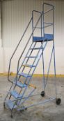 1 x Set of Mobile Safety Warehouse Ladders - H300 x W58 cm - CL300 - Ref S426 - Location: Swindon,