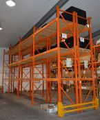 8 x Bays of Warehouse PALLET RACKING - Lot Includes 110 x Uprights, 56 x Crossbeams, 1 x