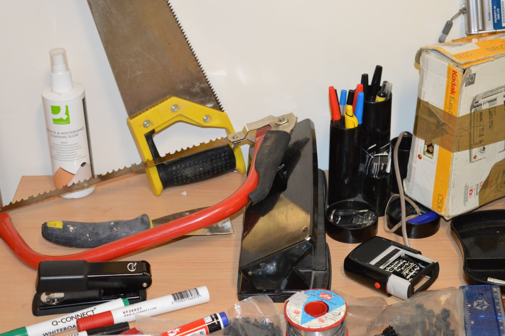 1 x Assorted Collection of Stationary and Tools - Includes Laptop Stands, Calculator, Hole - Image 6 of 8