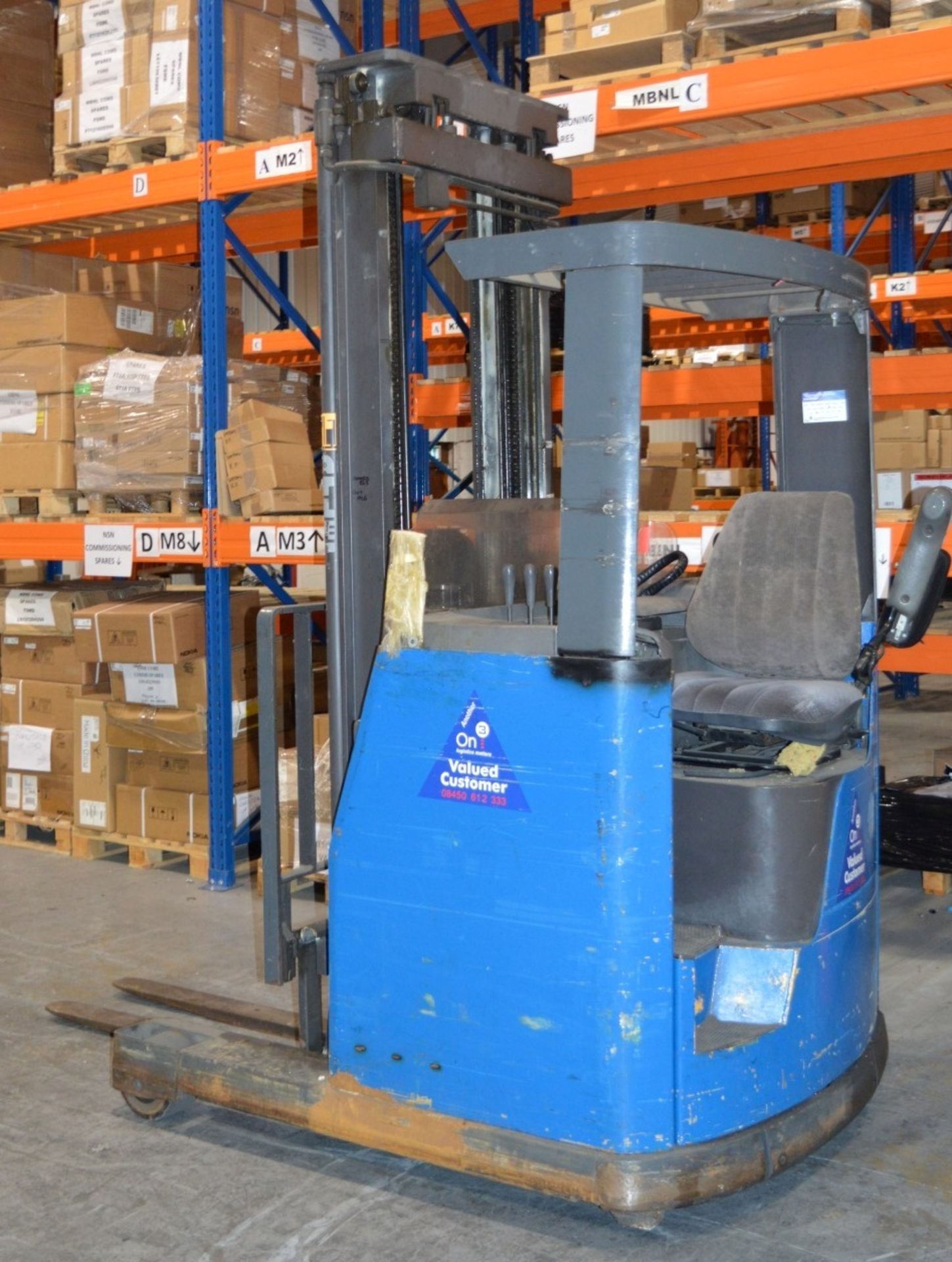 1 x Atlet Electric Forklift Reach Truck - 1994 - Model Atlet Series 2 14 DTFURL 610 UNS - Includes