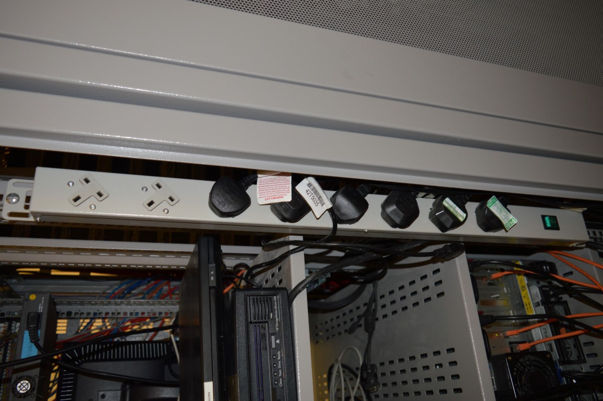 3 x Upright 19 Inch Server Rack Enclosures With Patch Panels - Location: Swindon, Wiltshire, SN2 - Image 8 of 9