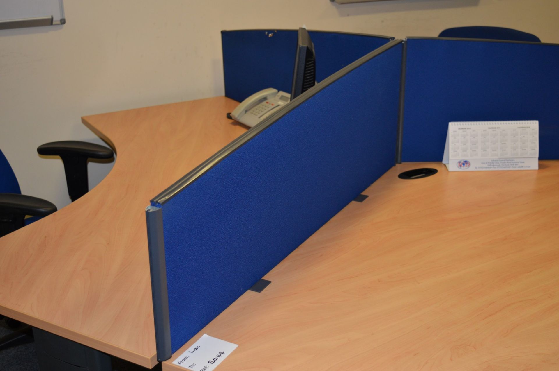 1 x Tripod Office Workstation Desk With Chairs - Suitable For 3 Users - Includes Three Premium - Image 6 of 6