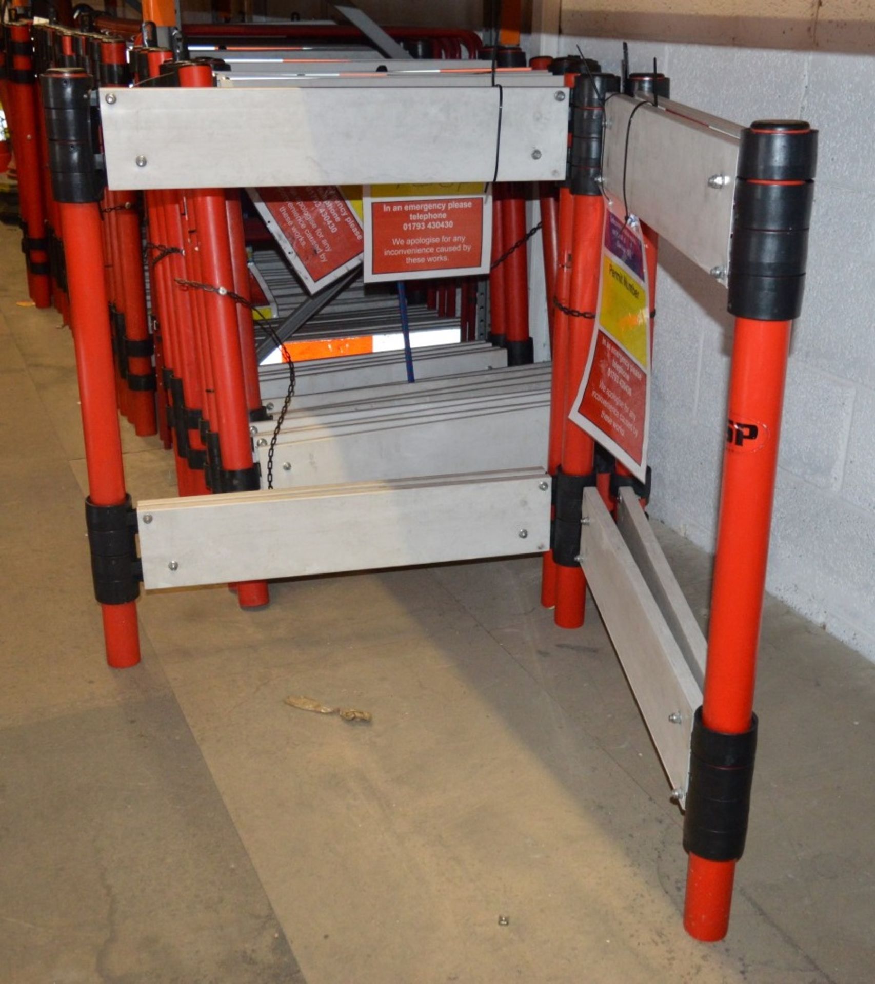 6 x JSP Pre Assembled Folding Barrier Systems - Ideal For Use Around Temporary Excavations and - Image 3 of 5