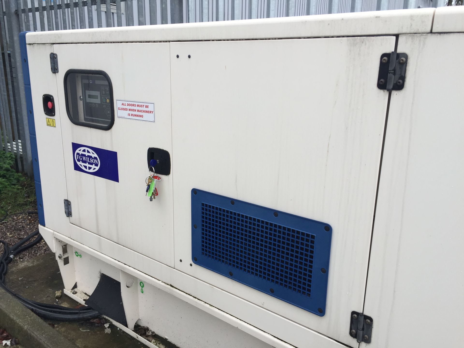 1 x FG Wilson P110-2 Diesel Generator - 110kVA - Year 2010 - With Service History - Powered By - Image 4 of 20