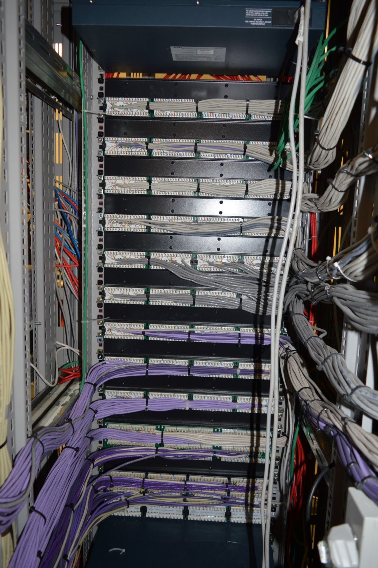 3 x Upright 19 Inch Server Rack Enclosures With Patch Panels - Location: Swindon, Wiltshire, SN2 - Image 9 of 9