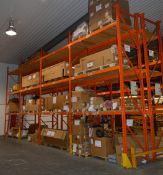 8 x Bays of Warehouse PALLET RACKING - Lot Includes 110 x Uprights, 56 x Crossbeams, 1 x