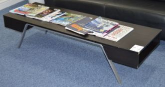 1 x Contemporary Rectangular Coffee Table With Magazine Shelves - Approx Width 160cm - CL300 - Ref