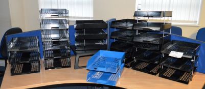 1 x Collection of A4 Office Paper Trays - Includes Approx 26 Trays Plus Monitor Stand - CL300 -