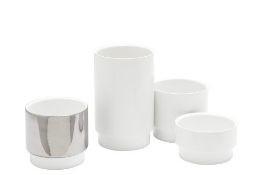 1 x ROSET Ceramic "STACk" Vase - Ref: 3597909 - CL087 - Location: Altrincham WA14 - Original