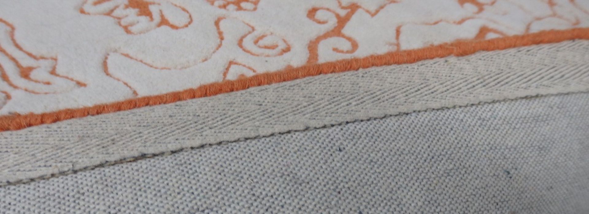 1 x LIGNE ROSET Wool Rug 250 X 200 Orange / White (Aw13) - Ref: 3597962 - CL087 - Location: - Image 6 of 6