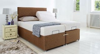 1 x TEMPUR® Ardennes Divan Bed Base - Colour: Caramel - Kingsize (150x200cm) - Ref: 3598370 -