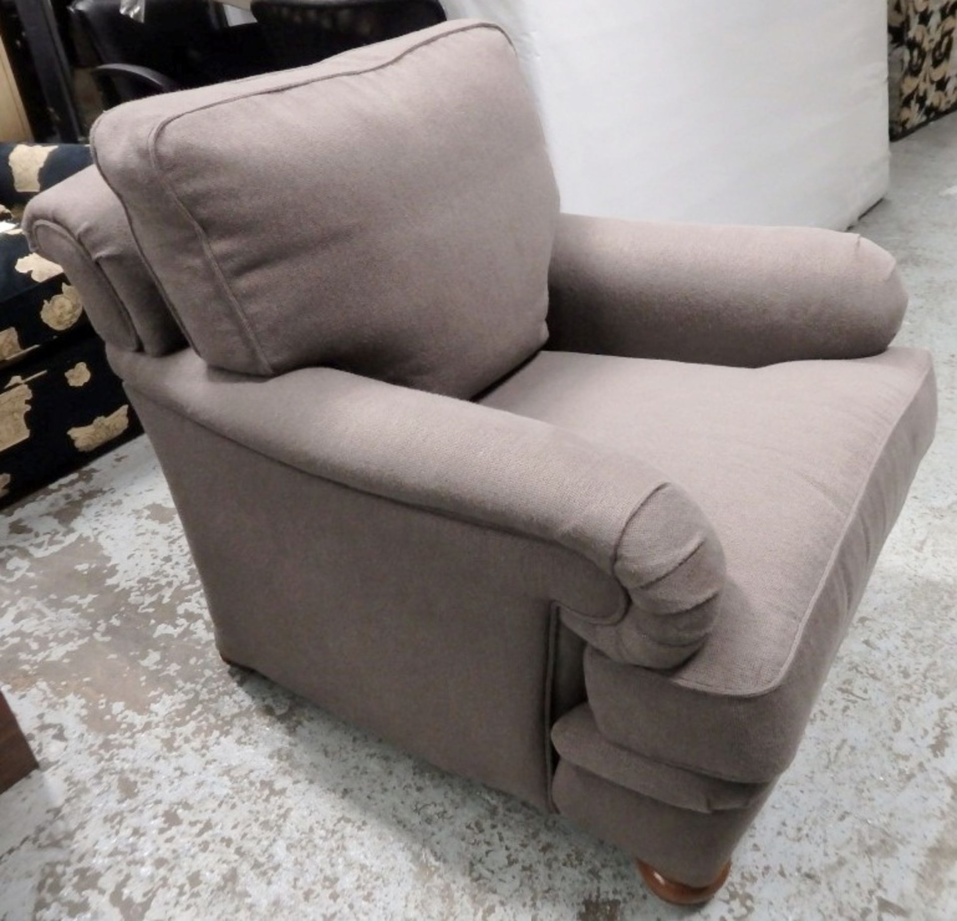 1 x  Duresta Premium "Blanchad Chair In Soft Taupe - CL050 - Ref: JMH009 - 90x110x95 - Location: - Image 3 of 5