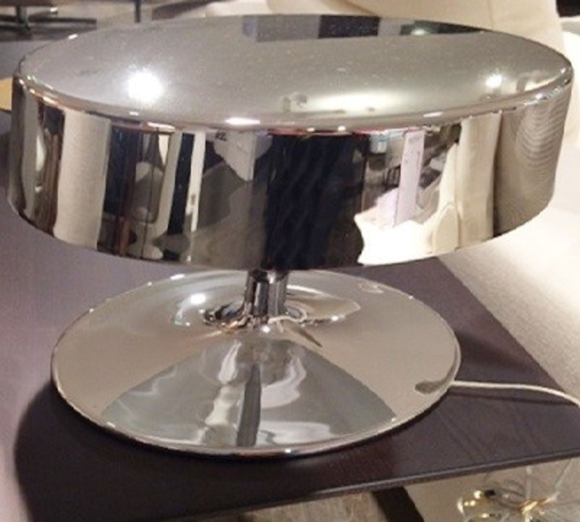 1 x PENTA "China" Medium Table Lamp - Chrome - Ref: 3168959 - CL087 - Location: Altrincham WA14 - - Image 2 of 6