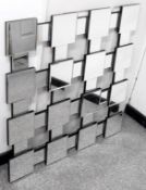 1 x Large  Square Designer Mirror - Ex-Display - Dimensions: 80cm x 80cm - CL007 - Location: