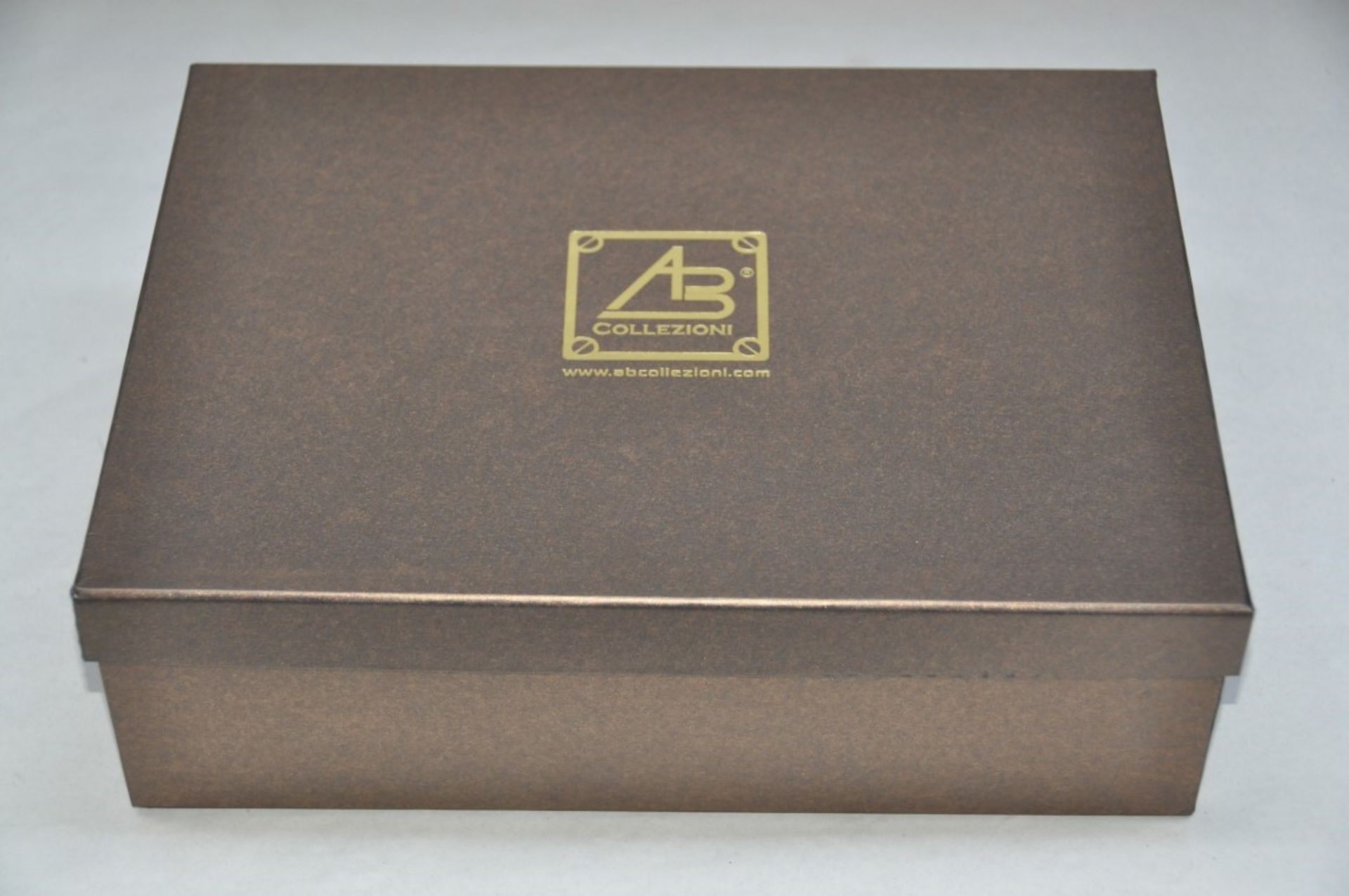 1 x "AB Collezioni" Italian Genuine Leather-Bound Luxury POKER SET (34048) - Features Beautiful - Image 7 of 8