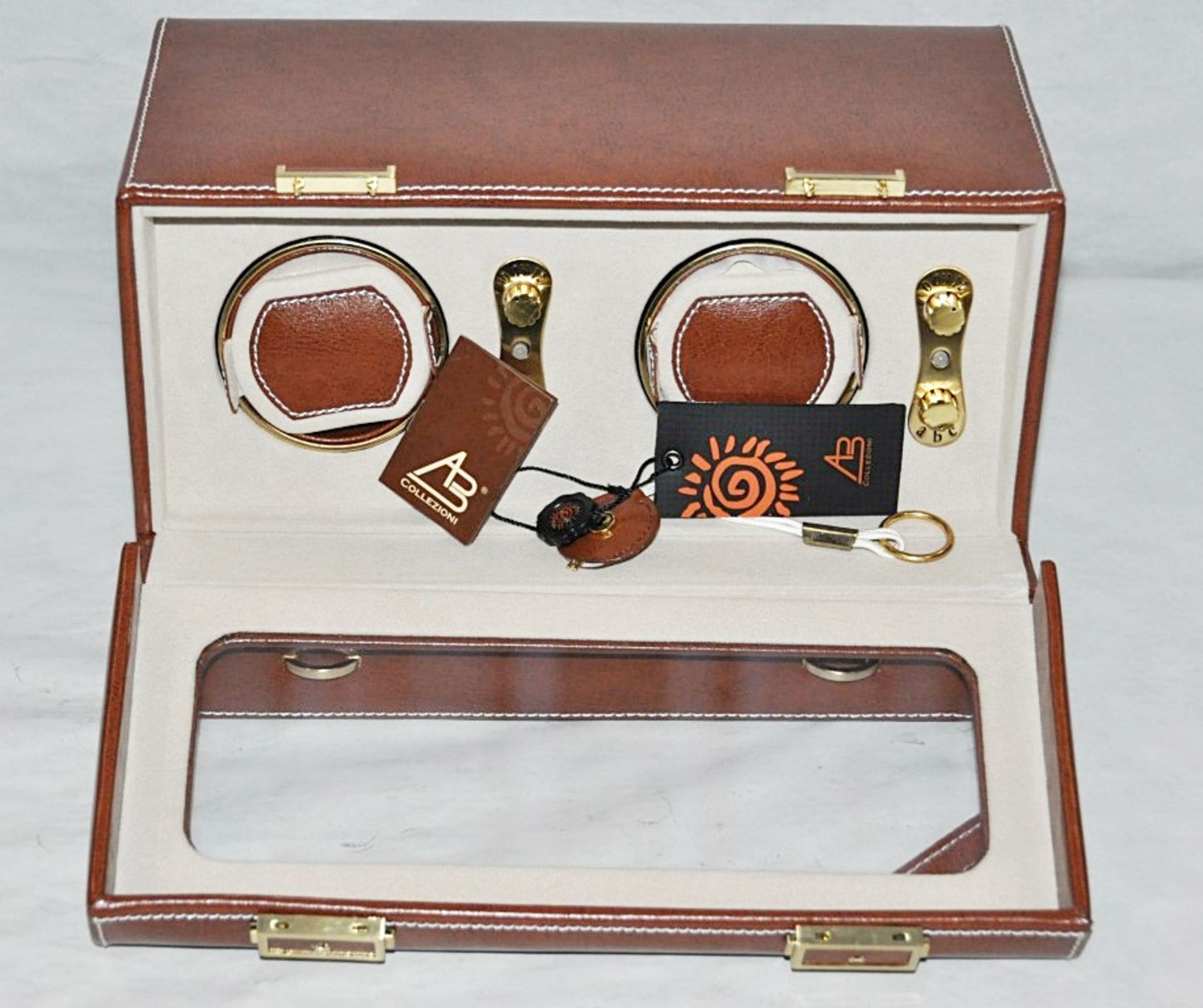1 x "AB Collezioni" Italian Luxury Automatic Watch Case (30085M) - Ref LT106 – Genuine Leather - Image 4 of 6