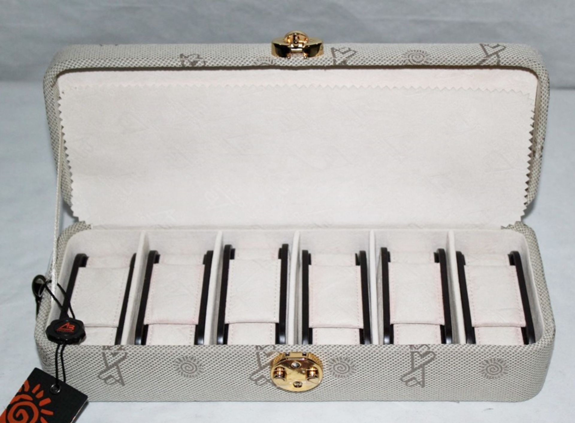 1 x "AB Collezioni" Italian Luxury Watch Case (34043) - Ref LT150 – 6 Compartments In A Beautiful