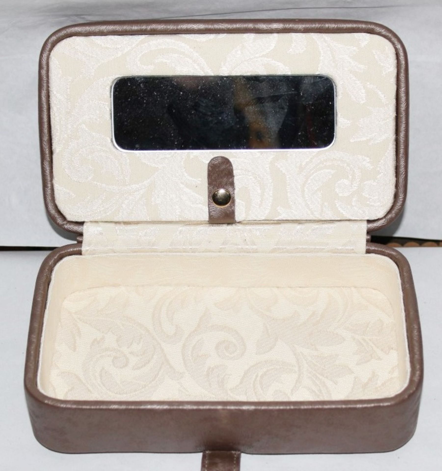 1 x "AB Collezioni" Italian Luxury Jewellery Box With Mirror (33545) - Ref L153 – Ideal For Travel - - Image 3 of 3