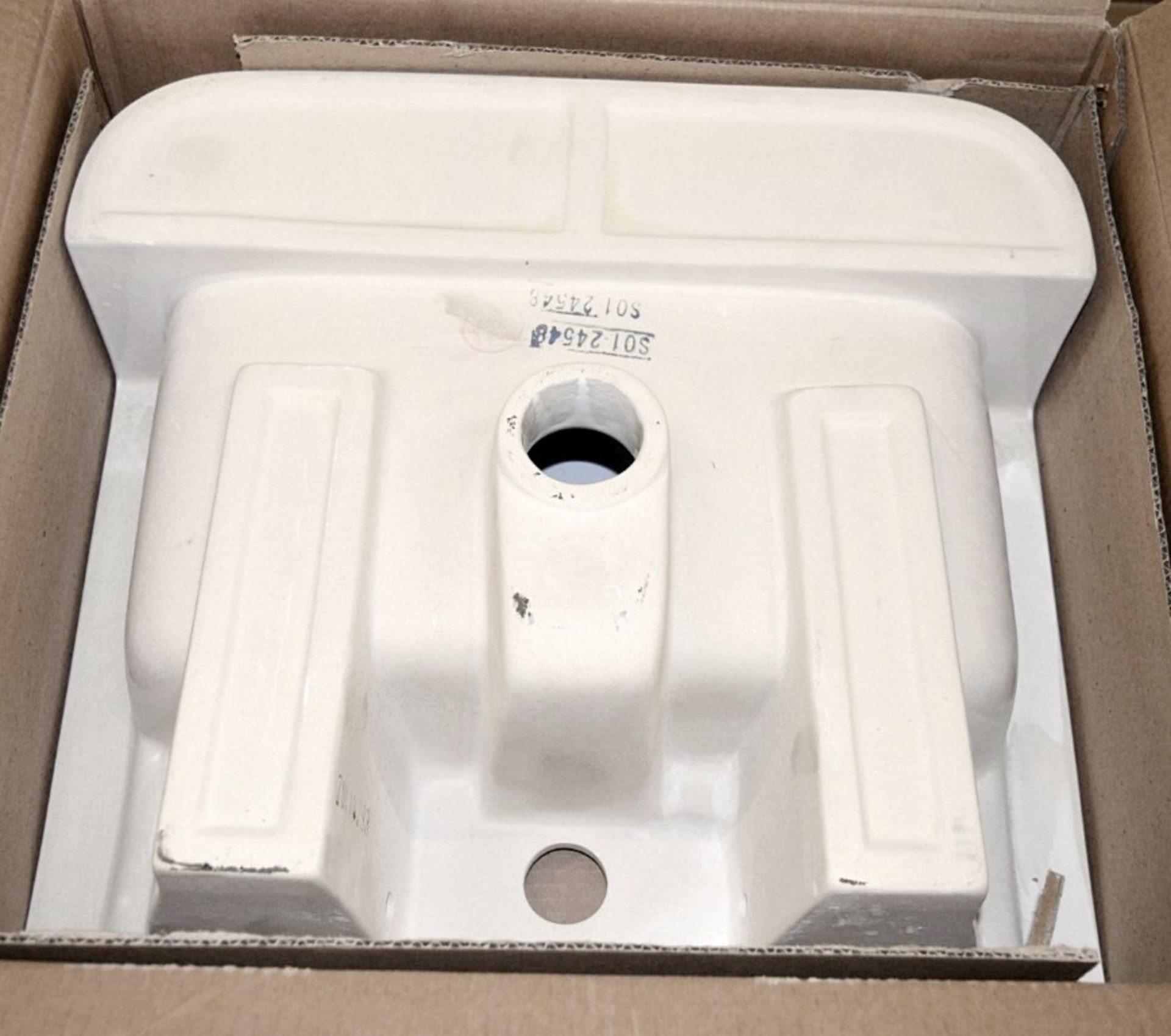 10 x Vogue Bathrooms OPTIONS Single Tap Hole SEMI RECESSED SINK BASINS - 450mm Width - Brand New - Image 2 of 5