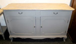 1 x Mark Webster Shabby Chic 'GHOST' Elm Sideboard - Ex Display Stock – Dimensions: W160 x D50 x