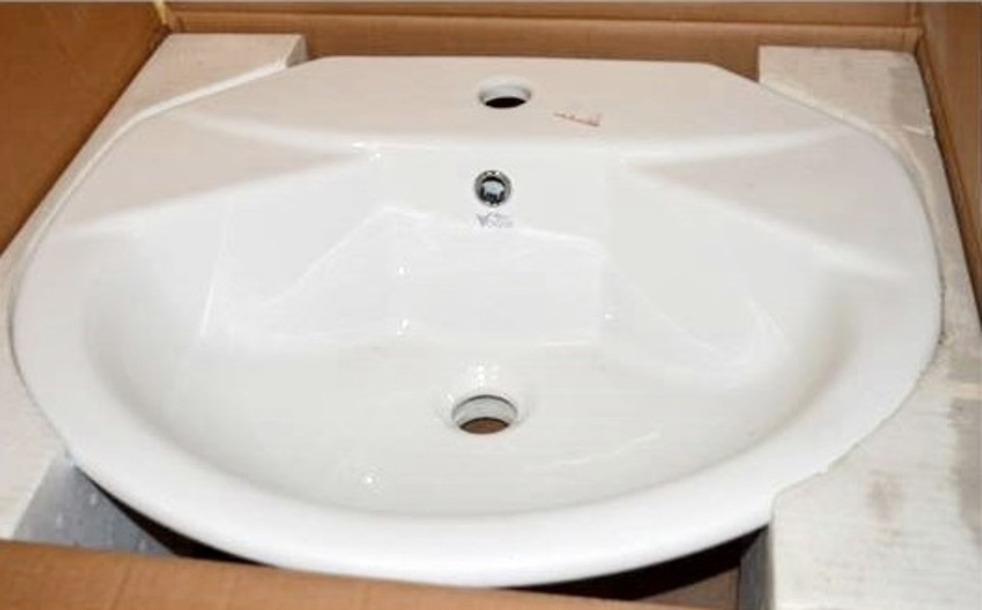 1 x Vogue Bathrooms FORMA Single Tap Hole VANITY SINK BASIN - 550 x 480mm - Product Code VCB403 -