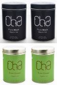 Resale Pallet - 360 x Tins of CHA Organic Tea - PURE BLACK / PURE GREEN - 100% Natural and Organic -
