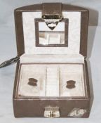 1 x "AB Collezioni" Italian Luxury Jewellery Box (33543) - Ref LT137 – Features A Pull-Out