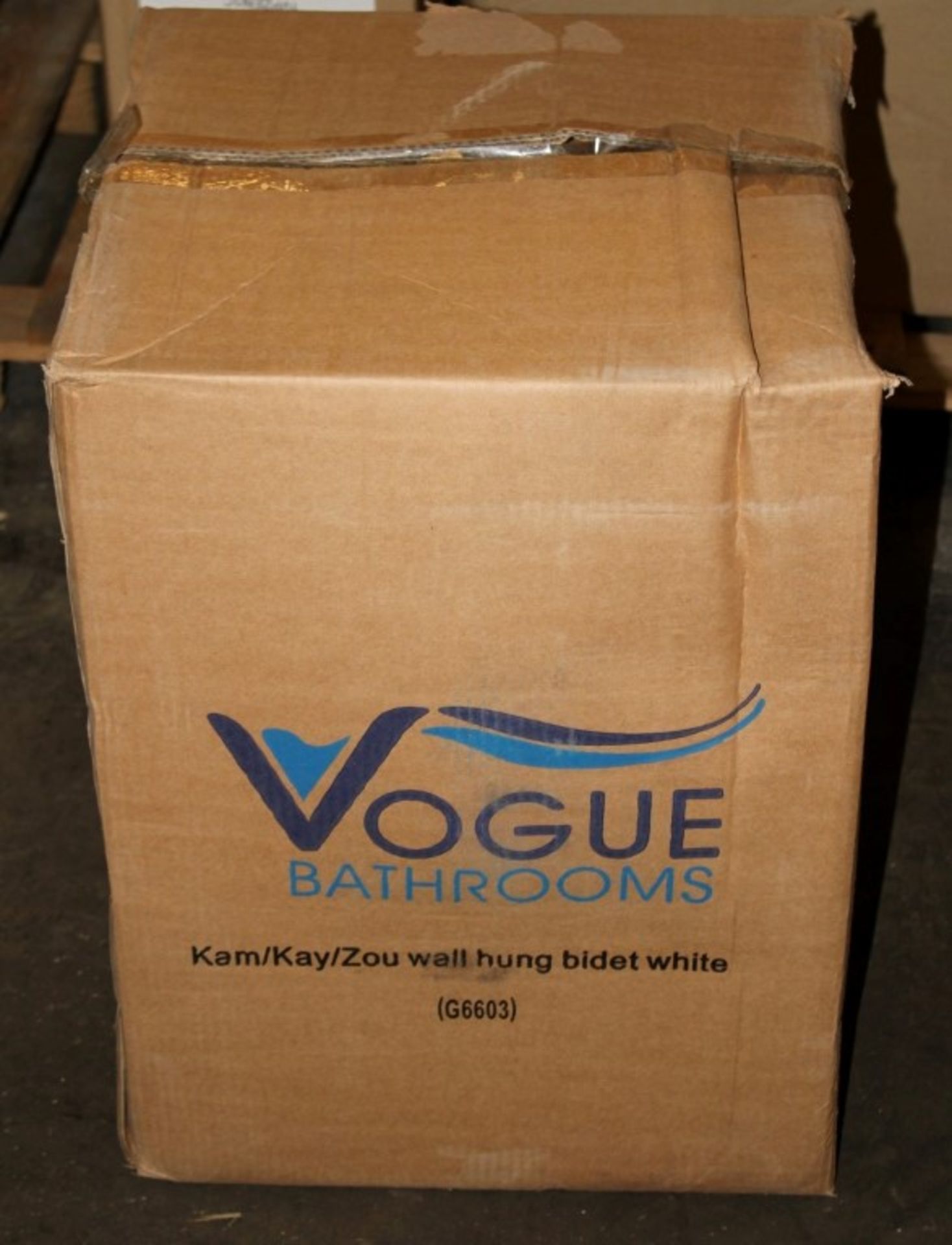 1 x Vogue Bathrooms KAMARA Single Tap Hole WALL HUNG BIDET - Brand New and Boxed - High Quality - Image 3 of 4