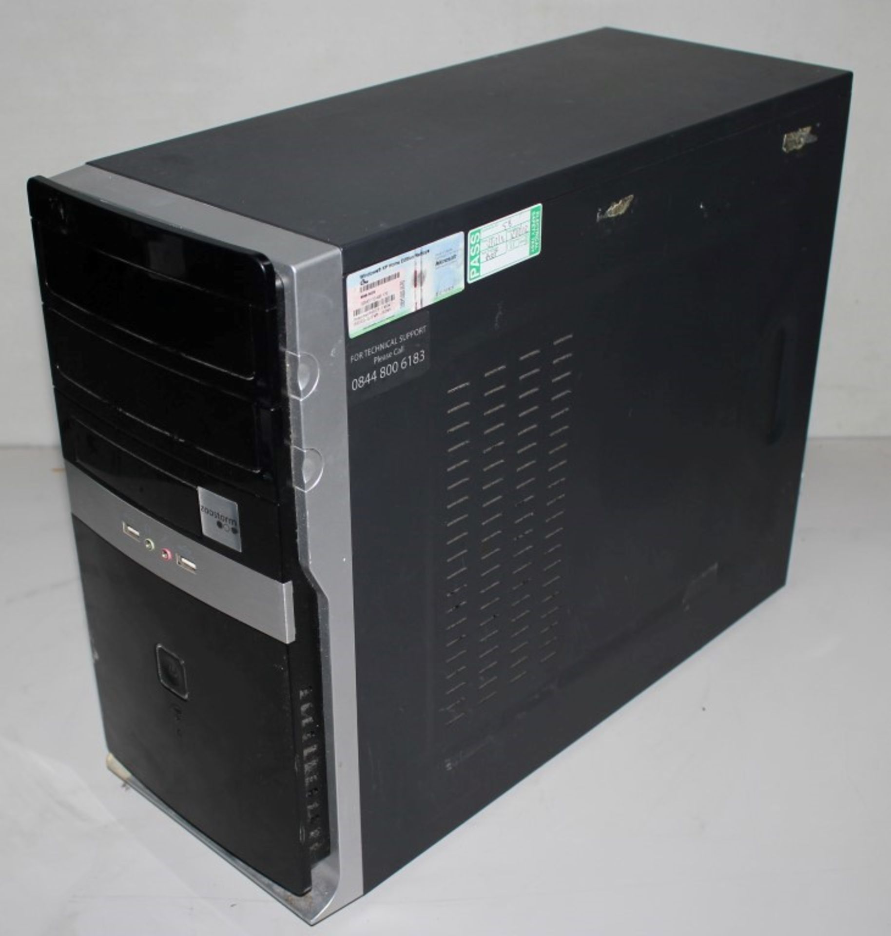 1 x Zoostorm Desktop Computer With Foxconn 45CS Mini-ITX Motherboard, Intel Atom 1.6ghz Processor,