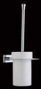 1 x Vogue Series 6 Bathroom WC Toilet Brush and Holder - High Quality Accessory Finished in Chrome -