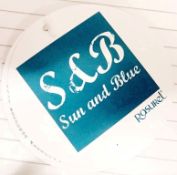 1 x Rasurel - Sun and Blue Swimsuit - B20531 Passiflore Size 2 - UK 32 - Fr 85 - EU/Int 70 - Ref: