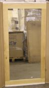 1 x Vogue Bathrooms Maple Shaker Wall Mirror - Beautifully Crafted Maple Frame - 1200 x 625cm -
