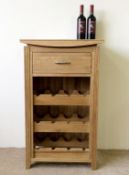 1 x Matlock Solid Oak Wine Rack - MADE FROM 100% SOLID OAK - CL112 - New, Ready Built & Boxed -