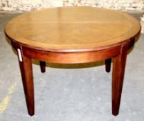 1 x Mark Webster "Townsend" Round Mohogany Table - 120cm Diameter – Prebuilt, In Good Condition with