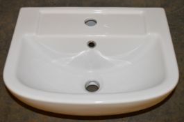 10 x Vogue Bathrooms ZERO Single Tap Hole WALL HUNG SINK BASINS - 450mm Width - Brand New Boxed