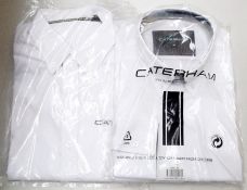 6 x Ladies CATERHAM F1 Race Team Shirts - Size: Medium - 2 Styles Supplied - NEW WITH TAGS - CL155 -
