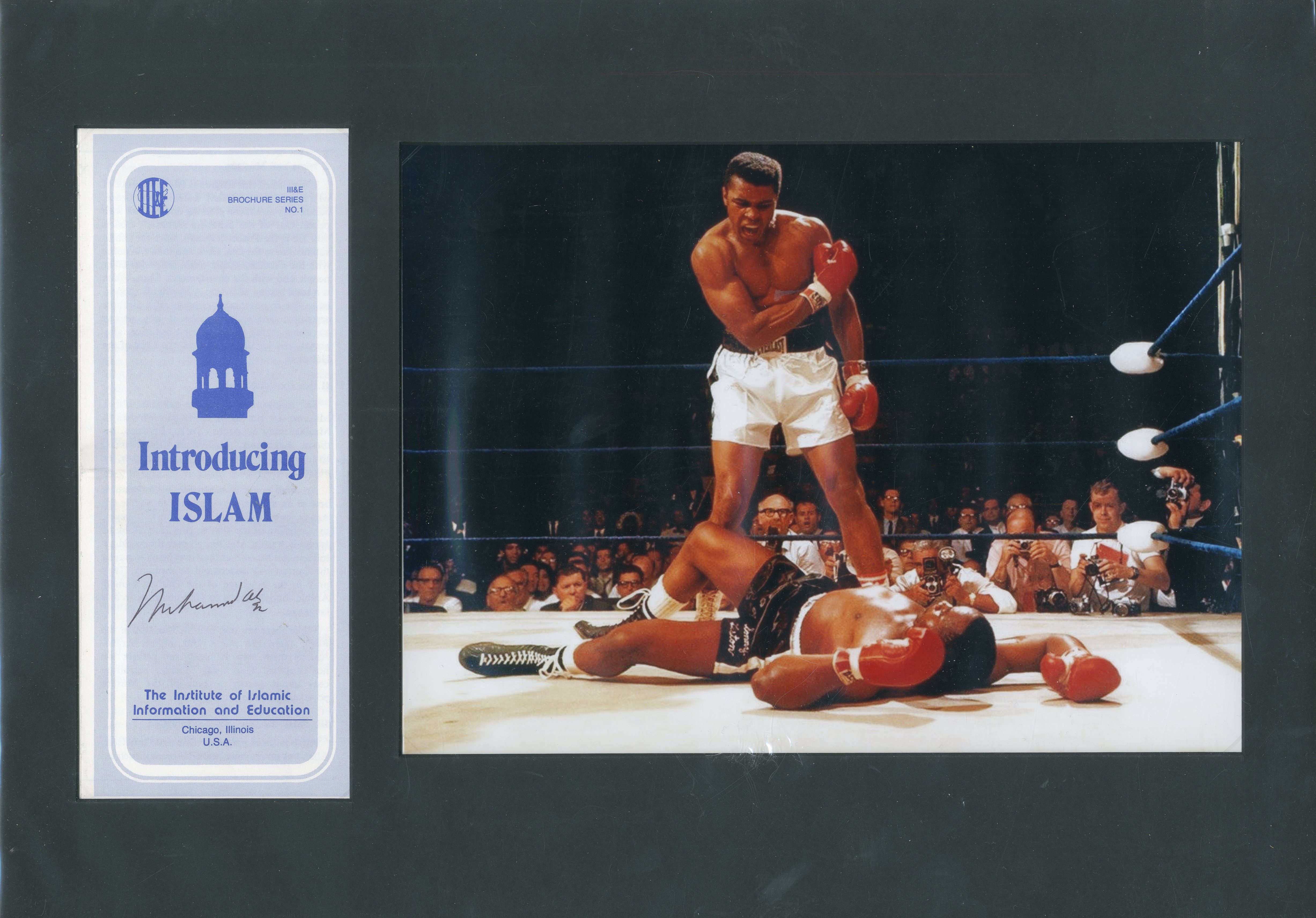 ALI MUHAMMAD: (1942- ) American Boxer, World Heavyweight Champion. Signed slim 8vo printed