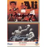 ALI MUHAMMAD: (1942- ) American Boxer, World Heavyweight Champion, & FRAZIER JOE (1944-2011)