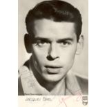 EUROPEAN CINEMA: Selection of signed postcard photographs and slightly larger, a few 8 x 10s, some