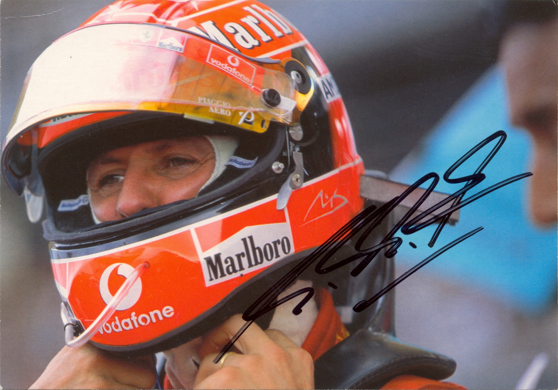 SCHUMACHER MICHAEL: (1969- ) German Motor Racing Driver, Formula One World Champion 1994, 1995,