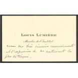 LUMIERE LOUIS: (1864-1948) French Pionee