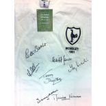 TOTTENHAM HOTSPUR: A white short sleeve souvenir Score Draw football jersey issued to commemorate